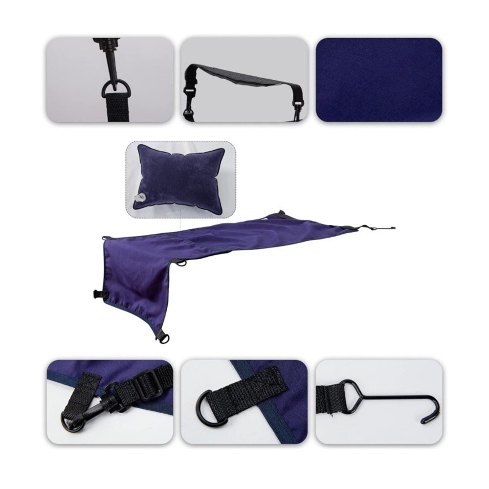 Miller Eclipse Airplane & Train Seat Extender Bed Flight Hammock Cot Reinforced